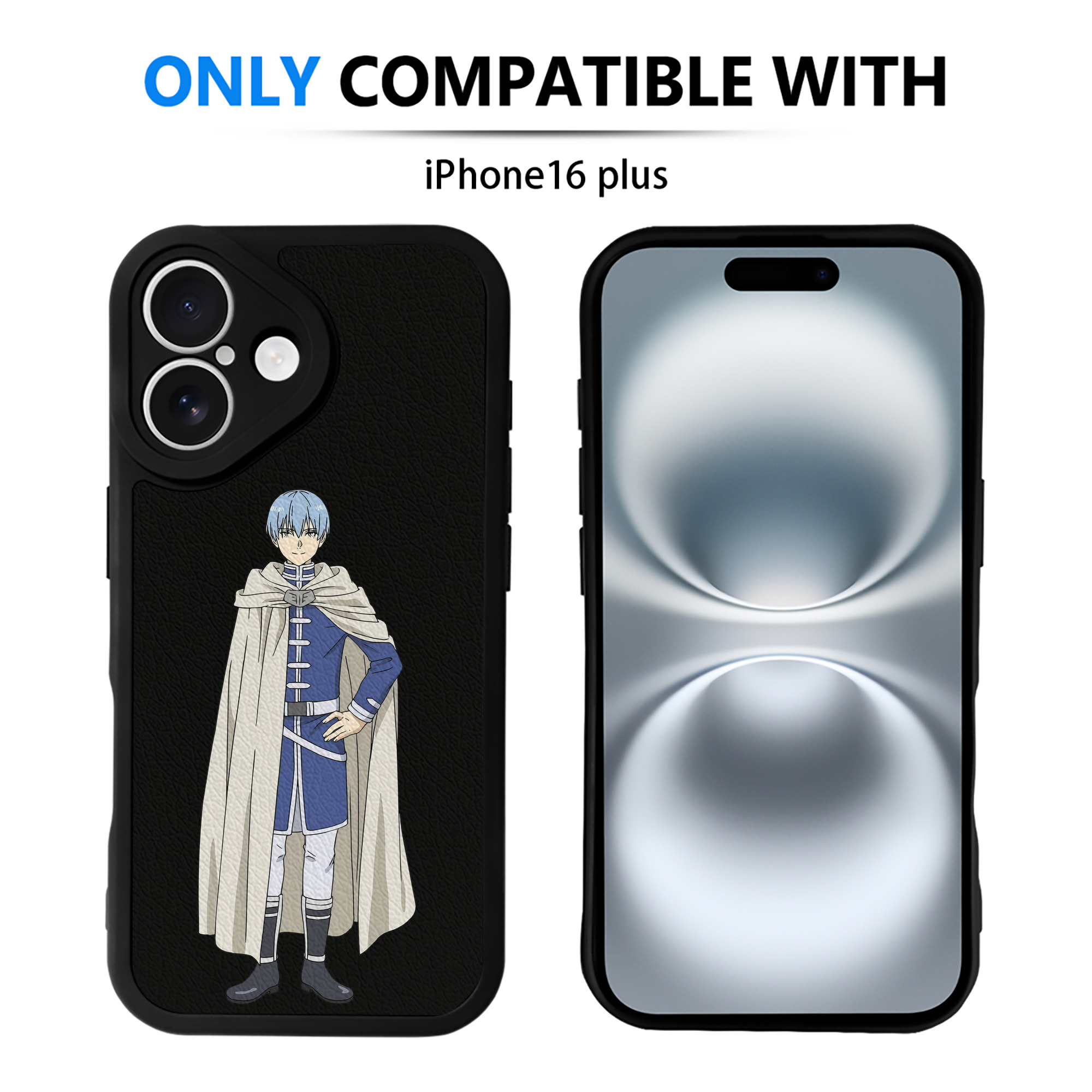（画像用） 葬送のフリーレン Frieren 【iPhone 16シリーズ対応】シリコンスマホケース（レザー調） 材質：シリコン